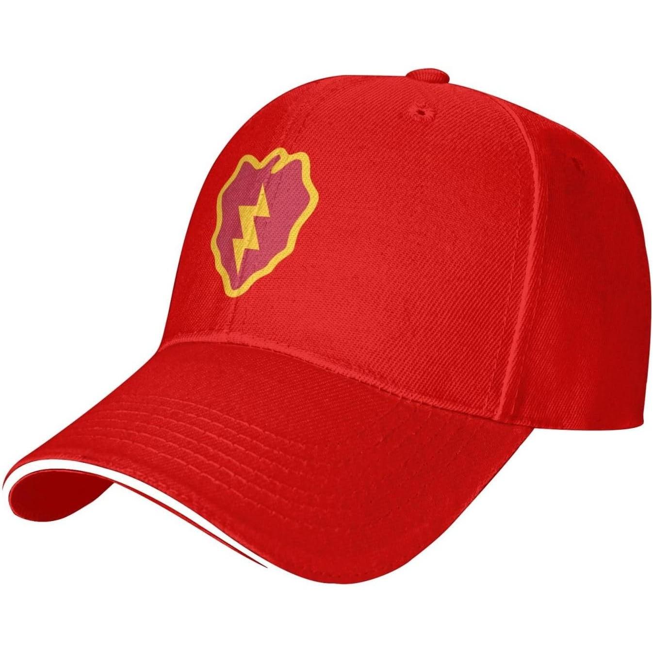 th Infantry Division Lightning Bolt Baseball Cap Adjustable Sun Hat Casual Polyester Ball Cap Adjustable