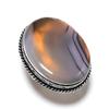 Montana Agate Gemstone 925 Sterling Silver Jewelry Ring Size 9