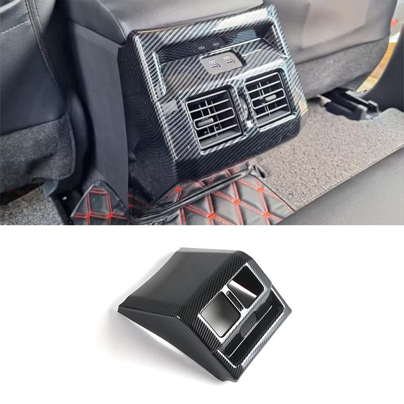 For Toyota Hilux 2026 Carbon Fiber Pattern Window Switch Panel Gear Shift Frame Steering Wheel Trim Mirror Cover Car Accessories