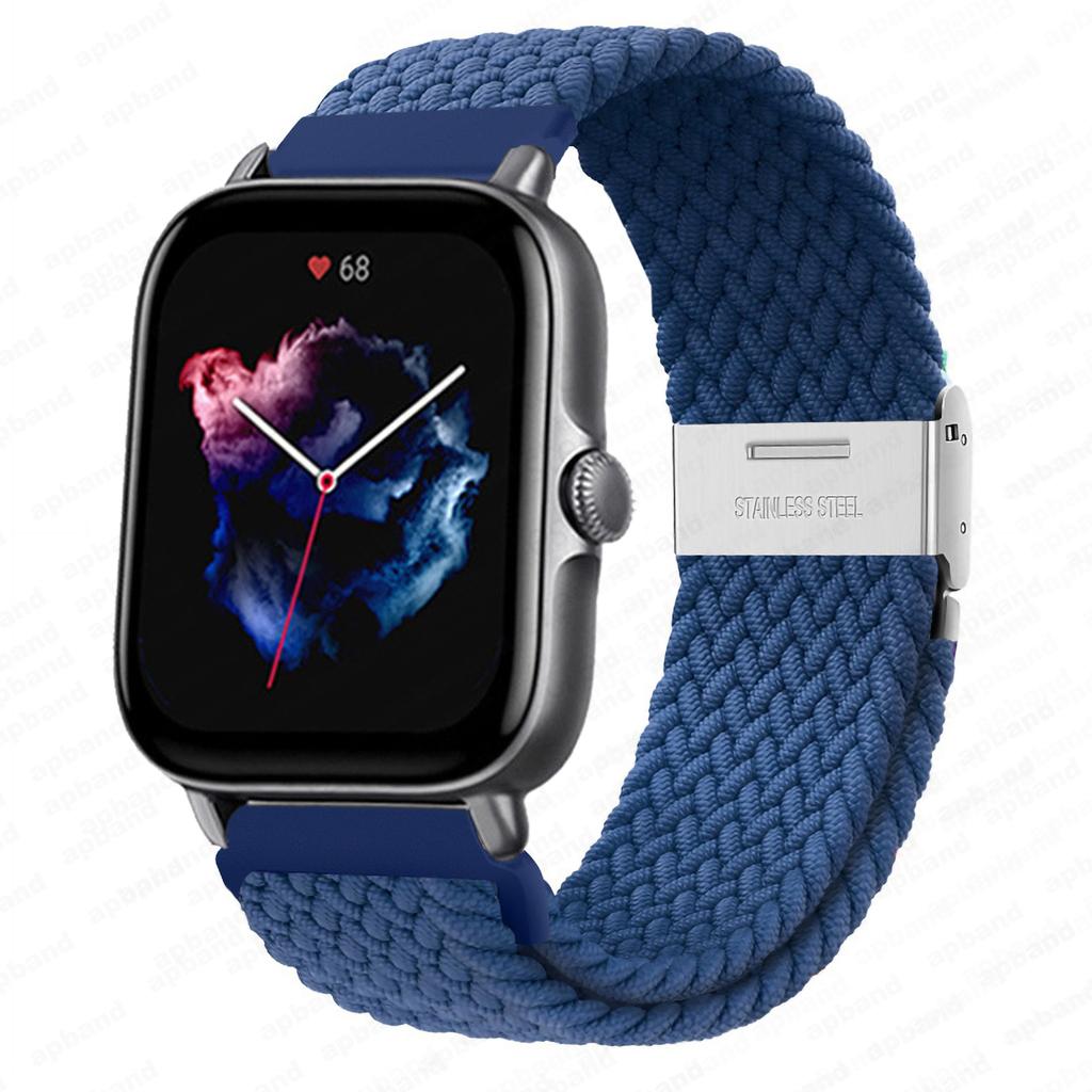 20mm/22mm Band For Amazfit GTS/2/2e/3/4/GTS2 Mini/GTR/3/Pro/4/GTR2/47mm/stratos Braided Watch Bracelet Amazfit Bip 6 5 3 Straps