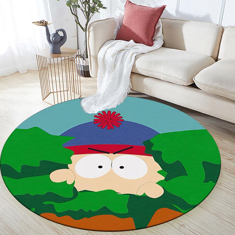 Stan Marsh Pattern Round rug,Carpet Rug for Living Room Bedroom Playroom ,Non-slip Floor Mat,Holiday Gifts and Birthday Gifts.