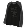 Seupeullaesikodeu Raglan Long Sleeve Black - Selfie Shirt Doddle