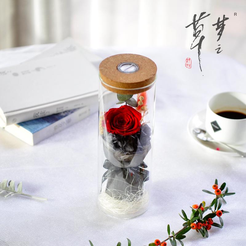 Luminous Rose LED Wishing Bottle Gift Box for Teacher's Day & Mid-Autumn Festival