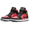 Jordan 1 Mid Black Hot Punch Women's Jordan BQ6472-006
