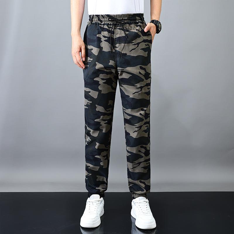 

Spring Outdoor Multi-Pocket Camo Joggers: Dirt & Wear-Resistant Workwear 165cm fits 90-110 jin