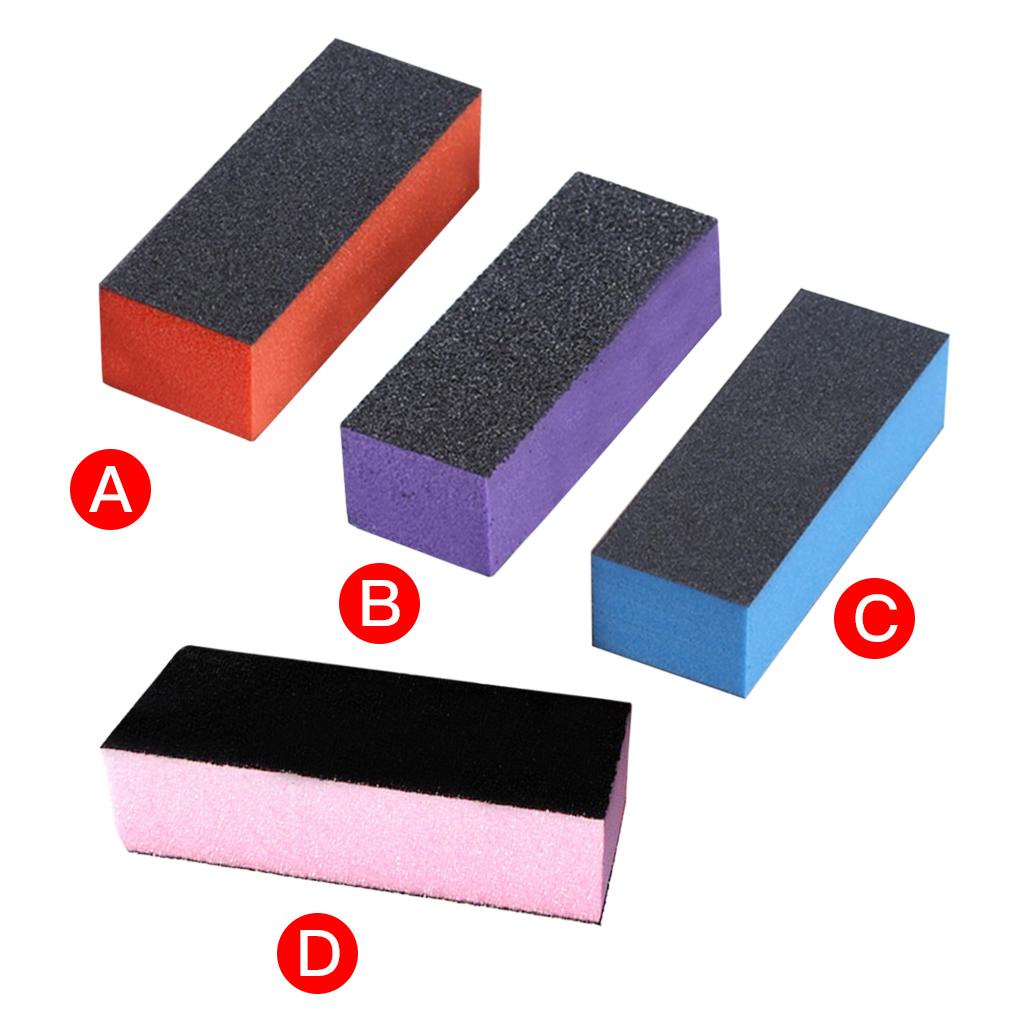 12pcs/lot File Sponge Colorful Sanding Buffer UV Gel Polish Set Block Files Double Side Art Tools