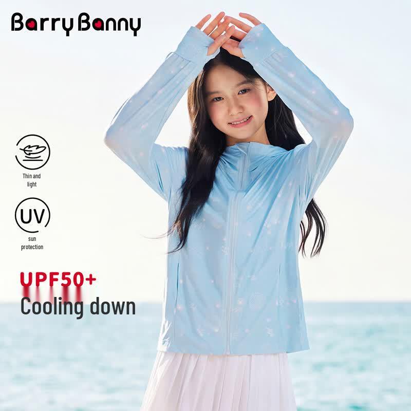 BARRY BANNY Girls  UPF50+ Lightweight Sun Protection Jacket 7002 130
