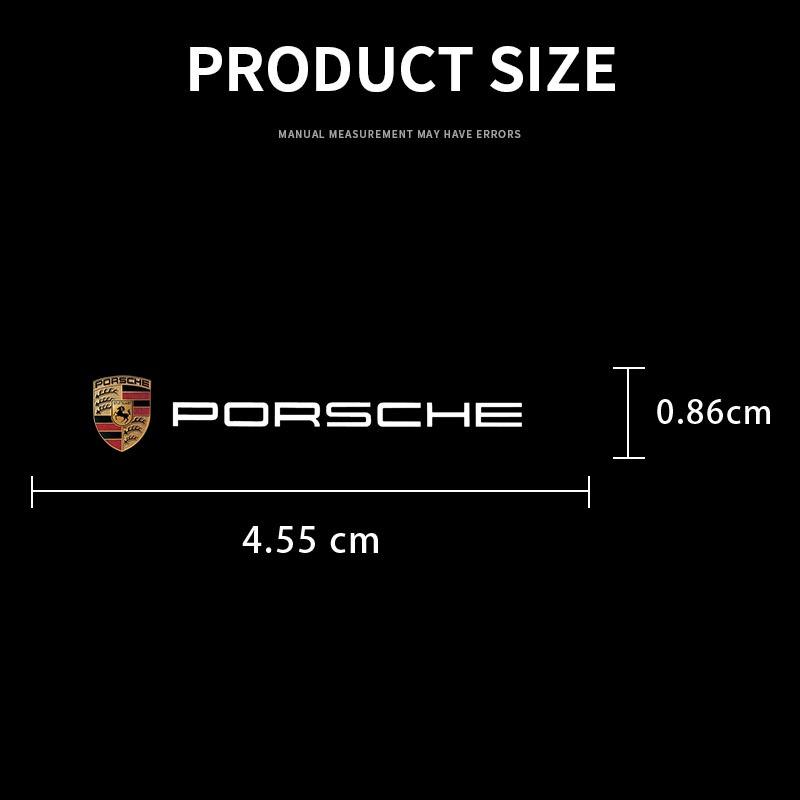 2/5/10Pcs Car Interior Random Stickers Car Steering Wheel Emblem Styling For Porsche Boxster Cayenne Panamera Macan Cayman 911 918 996 917 991