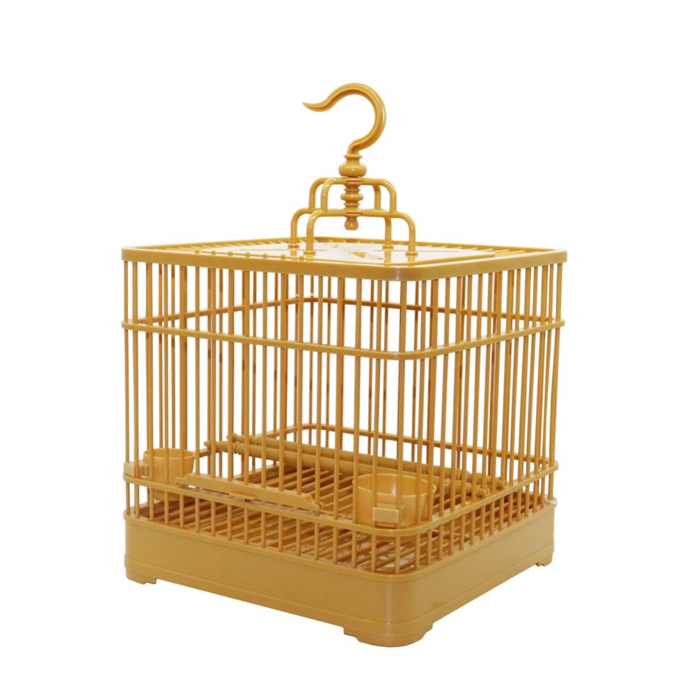 Bird Cage with Food Bowl Cockatiels Easy to Install Birds Nest Hanging Cage for Lovebirds Finches Budgies Small Birds Canary