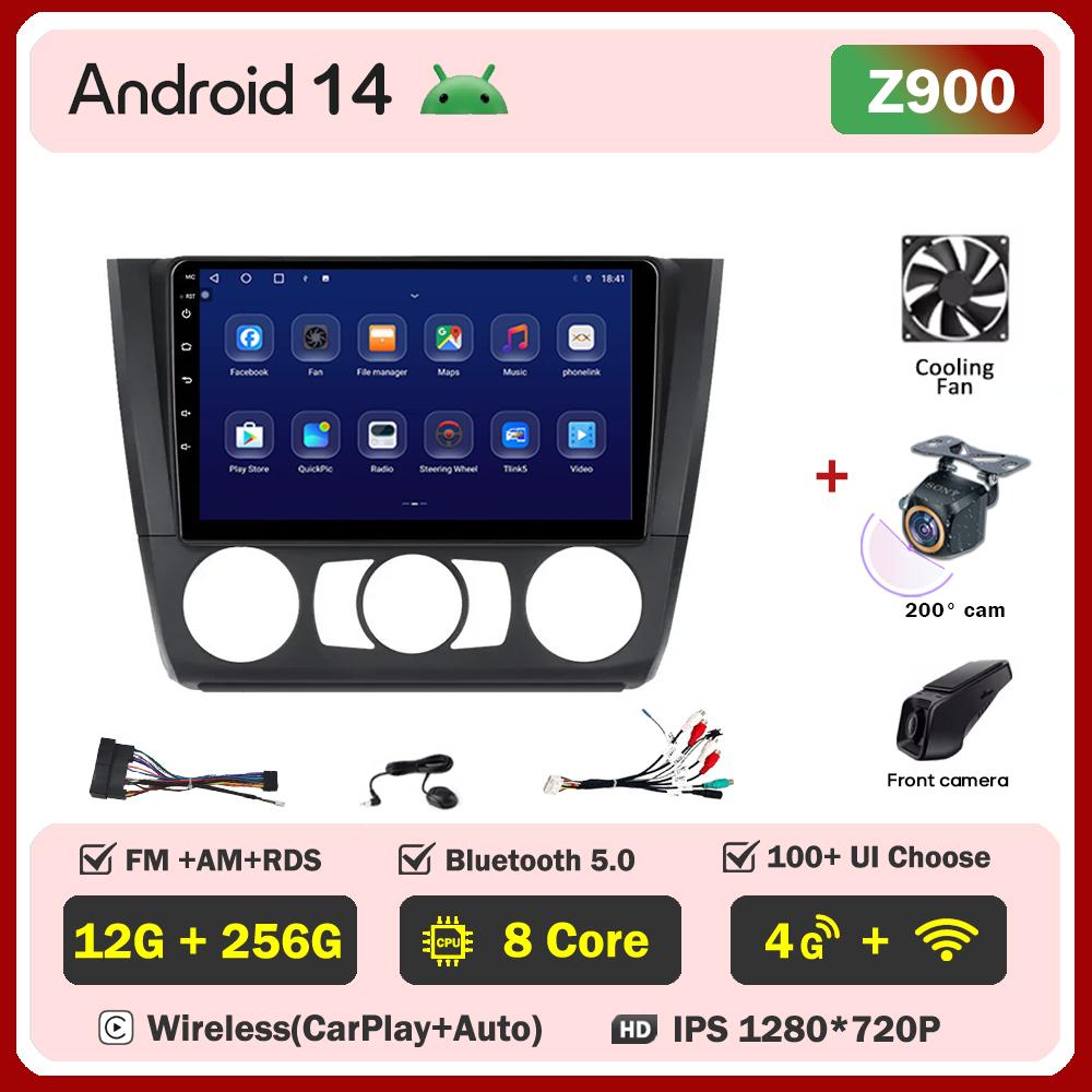 For BMW 1 Series E81 E82 E87 E88 AT 2004-2011Car Radio Player Car Carplay Screen Autoradio Mirror Link Car Intelligent System 4G