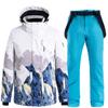 Women's Warm Jacket + Pants 2 Piece Set Winter Outdoor Ski Suit Snow Suit Waterproof Ski Outdoor Sweatshirt