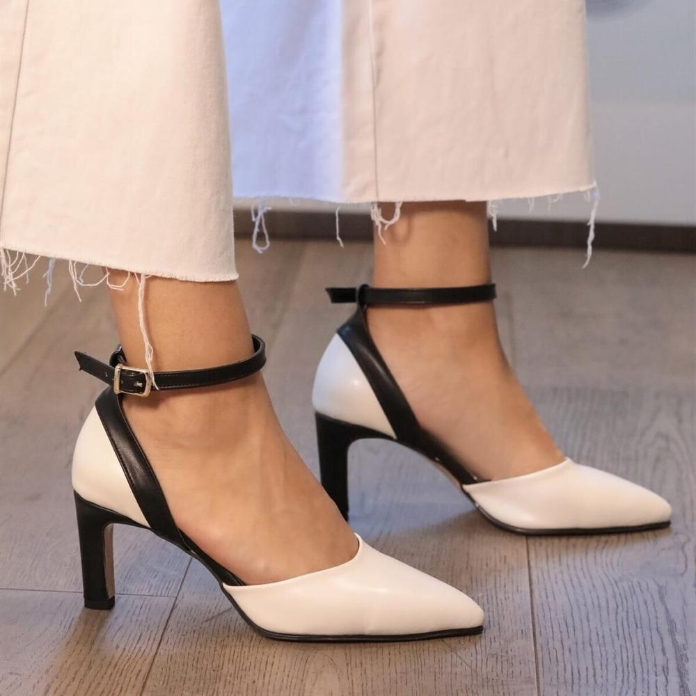 

Женская мода Белые туфли на каблуке