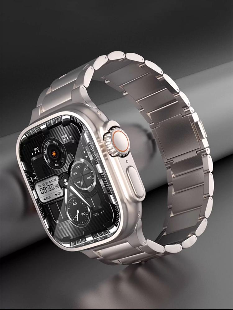 Cinturino in Titanio per Apple Watch Ultra 3 Band 49mm 46mm 45mm 44mm Braccialetto Metallico Magnetico Correa iWatch Serie 11 10 9 8 7 6 5 SE