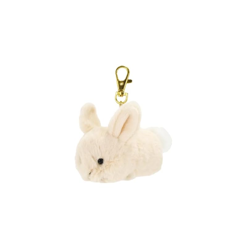 SunLemon Baby Animals Keychain, Rabbit, BE, 7 x 12 x 10 cm, Plush Keychain, Cute Baby Animal, Fluffy, Animal, Plush Toy, Plush Photography, P-1633