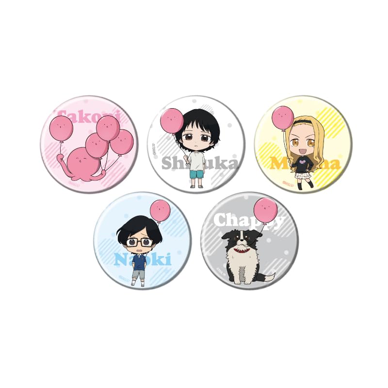 Аниме Тако Пип Изначальный Грех 02 [Иллюстрация Мини-персонажей] Полный набор значков (Коробка из 5 шт.)