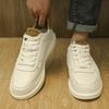Extra large size men's shoes spring 2025 new platform casual shoes fashion versatile white shoes Korean version of sports shoes tide