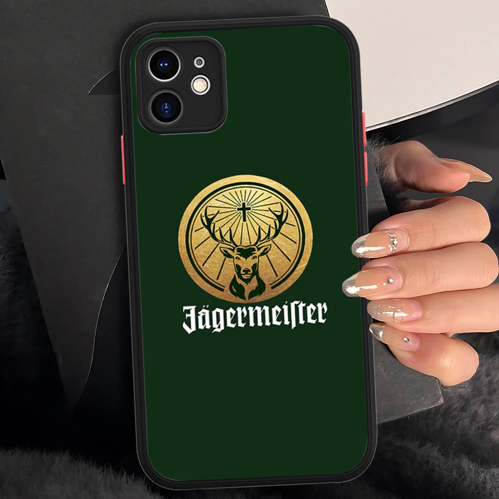 

Hot J-Jagermeisters Matte Protective Case For IPhone 16 15 14 13 12 11 Pro Max X XS MAX Protection Case iphone 16 pro