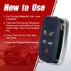 LR052905 Smart Remote Car Key Fob Case Cover Shell Housing Replacement for Land Rover LR4 for Range Rover Sport 2010 2011 2012 2013