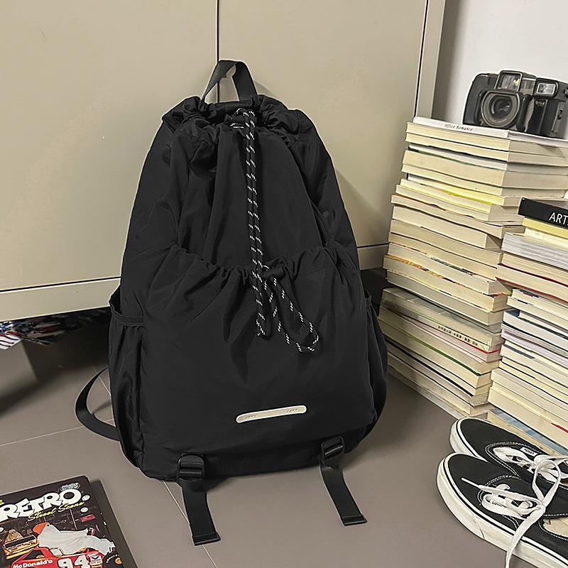 Schoolbag Outdoor Sports Backpack Men's Lightweight Waterproof Mountaineering Backpack Drawstring Versatile Computer Bag Student School Bag