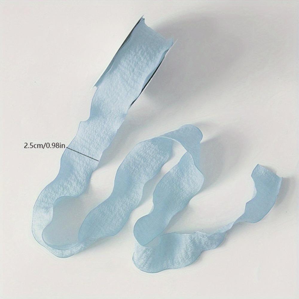 

Creased Fish Tail Gauze Ribbon Flower Bouquet Packaging Macaron Color Ribbon Flower Shop Cake Handmade Materials зелёный