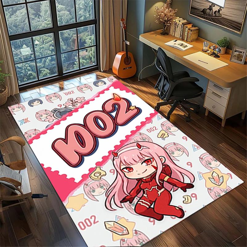 Non Slip Washable DARLING In the FRANXX Carpet Large Area Rug Floor Mat Bedroom Home Decor—kwq12