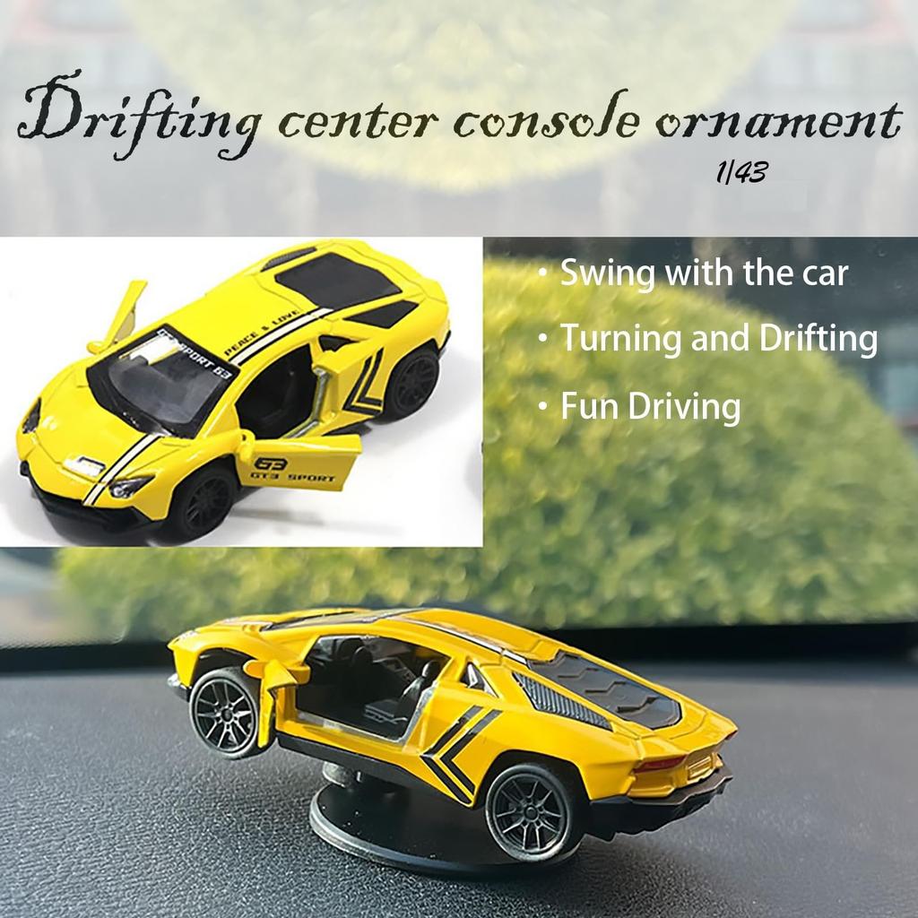 6 Stiluri Decorațiuni Bord,1:43 Ornamente Consola Auto, Model Auto Aliaj Decorațiuni Rotative Drift