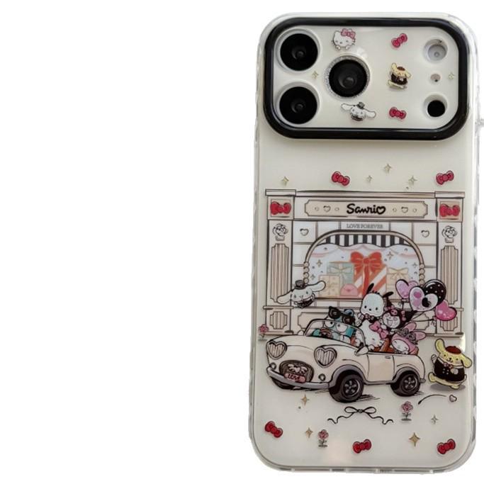 

Gilded Sanrio iPhone 15/14/13 Pro Max Anti-Fall Case Cover iPhone 14 Pro