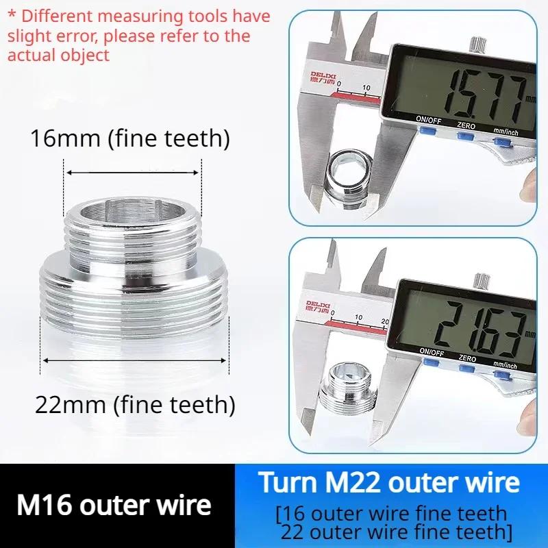 16-24mm G3/4 G1/2-től M22-ig Csatlakozók Konyhai Levegőztető Buborékoltató Vízszűrő Adapter Csaptelep Hosszabbító Adapterek