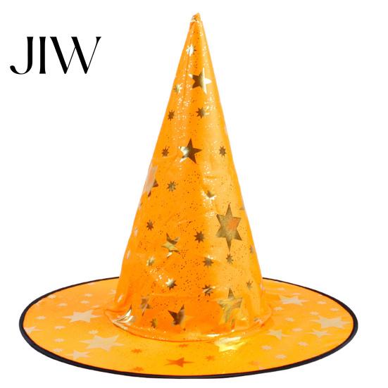 Witch Hat with Rose Halloween Wizard Hat, Adult Kids Cosplay Cone Spider Decorative Web Star Decor, Gothic Party Costume Prop, Trick or Treat