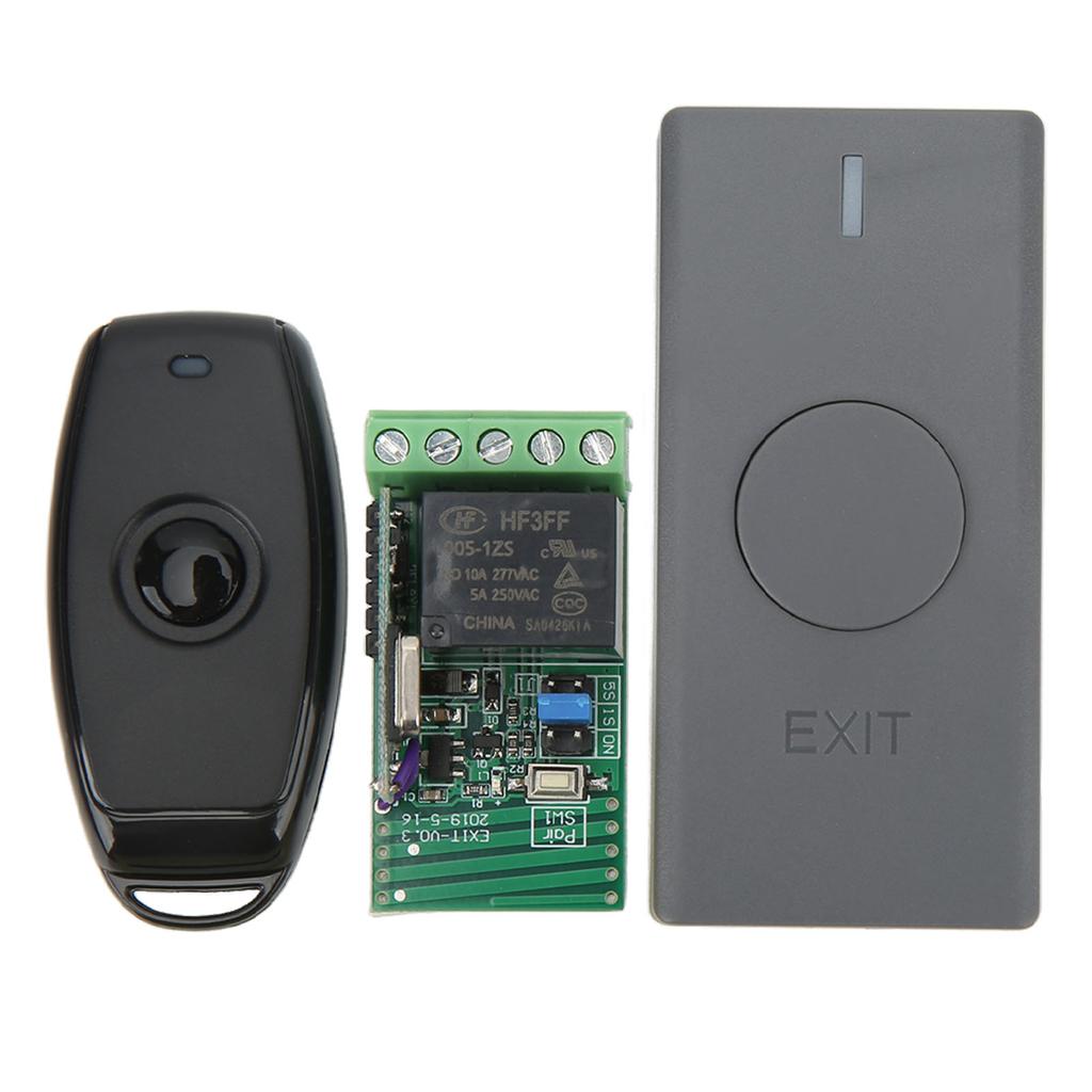 Wireless Access Control System with Door Exit Button Controller Remote Control DC 12V for Entrance