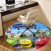 Chuggington Train Chair Mat Round Rug-Office Carpet, Non-slip, Suitable for Living Rooms, Bedrooms Decor.1205496a
