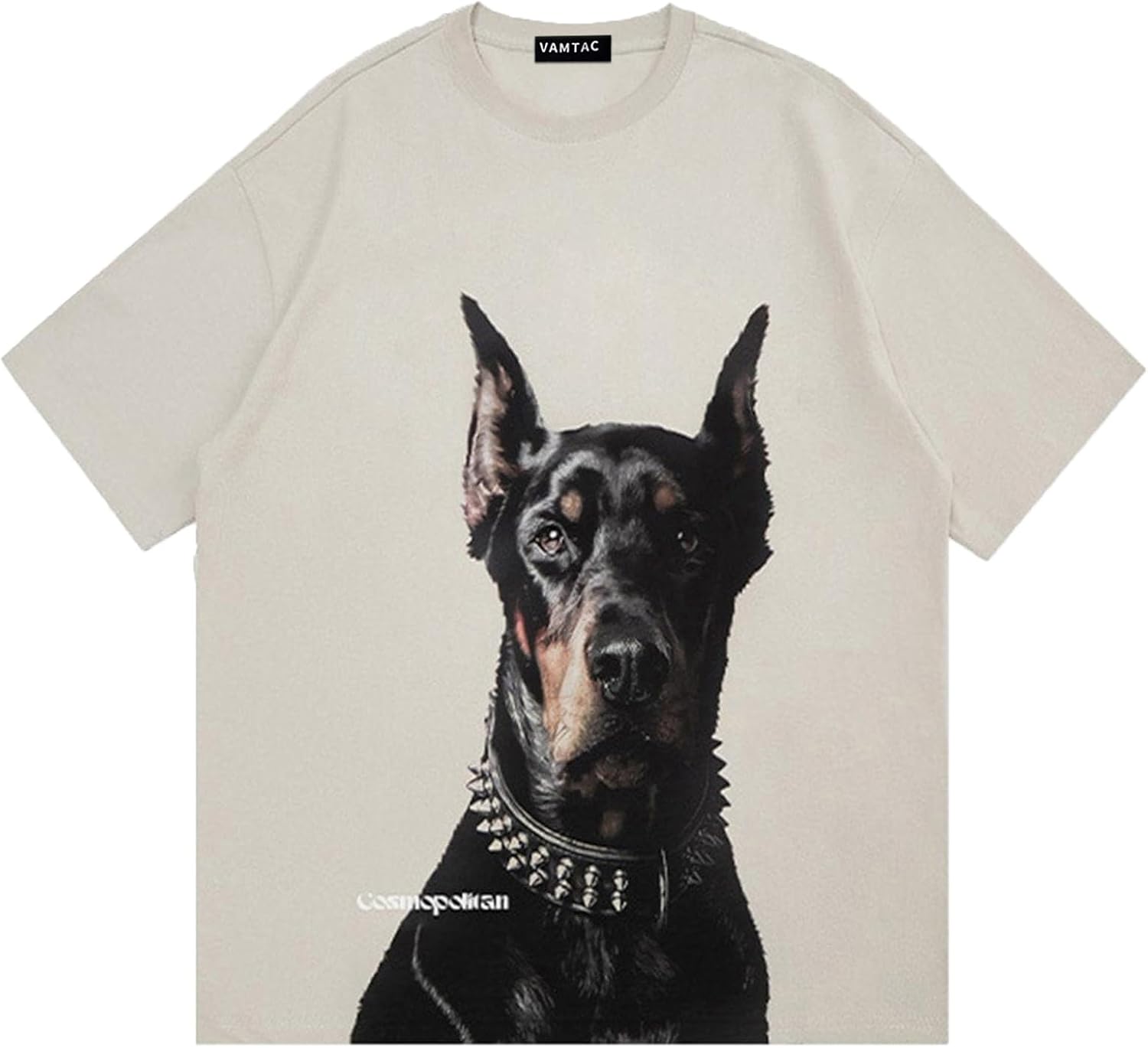 

Vamtac Mens Oversized Doberman Graphic Tees Shirt Casual Summer Tops Streetwear Aesthetic T-Shirt 5XL різнокольоровий