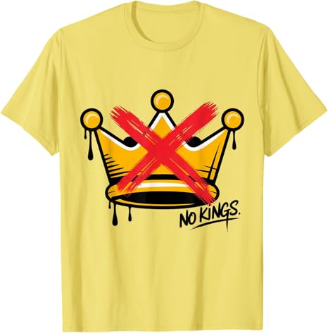 No Kings Protest Flag Sign Funny Fight Oligarchy TShirt Ribbit Resist Repeat No Hope Without Hop Y2k Sarcastic Saying Tee Top