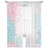 Mandala Flower Line Texture Modern Tulle Curtains For Living Room Bedroom Home Kitchen Window Sheer Curtains