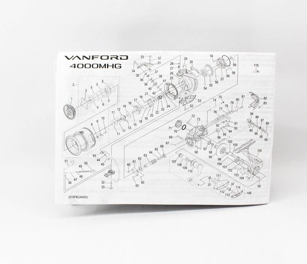 SHIMANO Kołowrotek Spinning Vanford 4000MHG VF4000MHGA 2024 (7120)