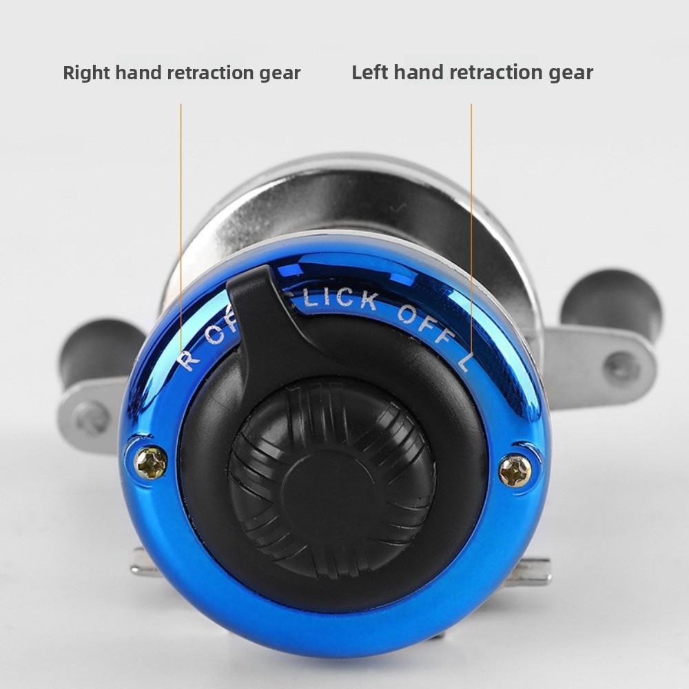 Metal Construction Ice Fishing Reels Right Left Hand Mini Size Fishing Spinning Reel Portable Use High Speed