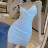 Summer Girl Dress With High Waist Sleeveless Knitted Business Casual For Office And Party
