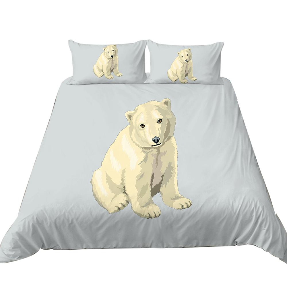 3D Ocean Animal Theme Series Bedding Set with Animal Prints Such As Jellyfish and Dolphins 2/3 Pieces, Washable Home Decoration