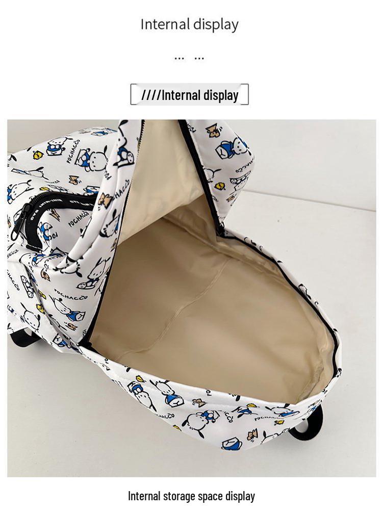 Hello Kitty Double Shoulder Backpack for Students - Cute Cartoon Design for Middle & High School Travel & Campus Outings.