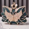 Butterfly Purse Rhinestone Handbags Elegant Clutch Luxury Brands Women's Evening Bag Pearl Crystal Ladies Shine Shoulder Bag