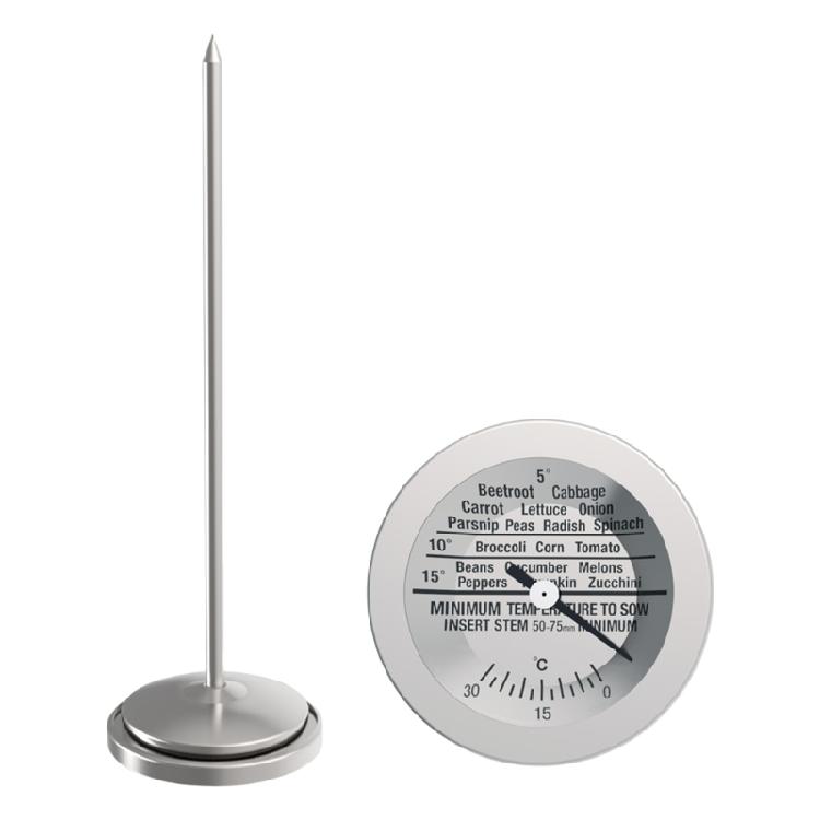 Stainless Measure Probe Temperature Monitors Soil Thermometers Plant Tool Accurate Compost Soil Tester Meter for Garden 1