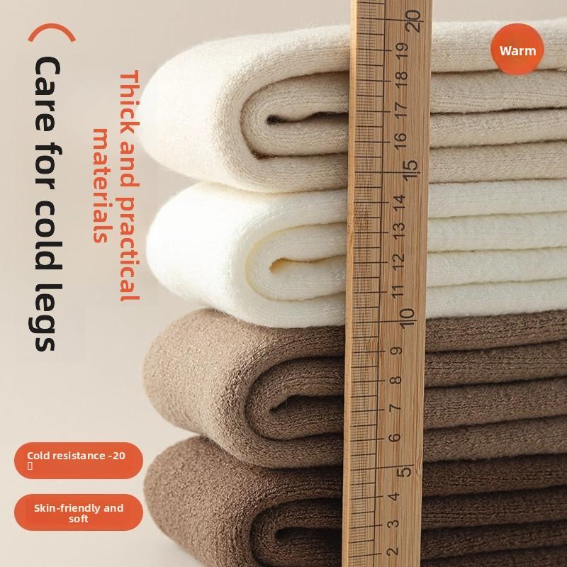 Kashmir Kneputer, Tykke Sokker for Kvinner Høst og Vinter, Lange Benbeskyttere, Allsidige Sokker for Kvinner