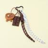 Korea Alkaline Bread Chocolate Bag Hanging Women Woven Rope Bow Love Pendant Girl Gift Fashion Charm Accessories Bag Charm