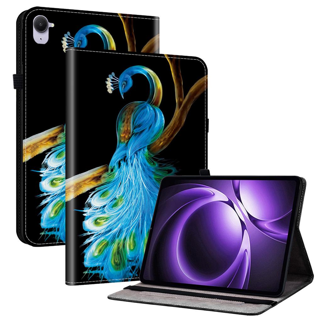 For Xiaomi Redmi K Pad Leather Case Pattern Printed Stand Tablet Cover with Card Slots
