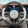 Skórzana Pokrowiec na Kierownicę Samochodową do Mercedes Benz C220 GLC W447 W124 W203 W204 W205 W218 W245 W166 W212 W210 W221 Akcesoria mo00