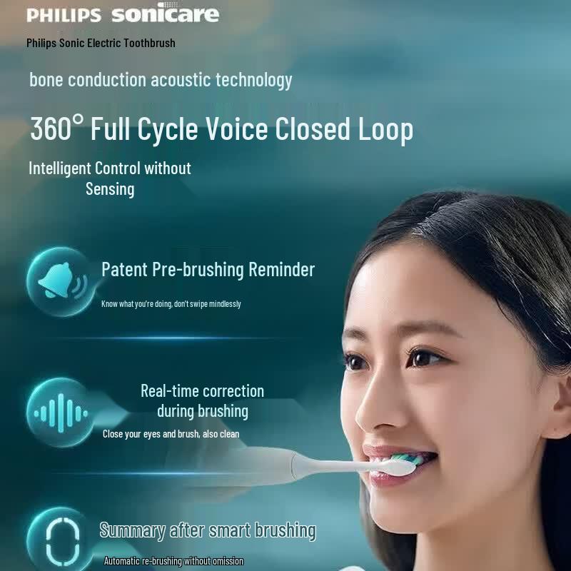 Philips Smart Voice AI Navigation Electric Toothbrush CN plug (adapter included)