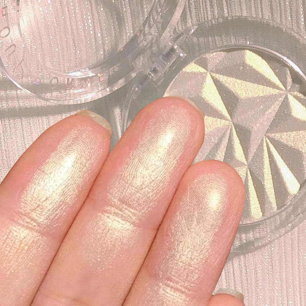 Highlighter Powder Palette Waterproof Lasting Shimmer Face Highlighter Makeup F2F6