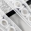 White Handmade Beads Strand Embroidery Barcode Ethnic Style Clothing Cuffs Belt Neckline Decorative Lace