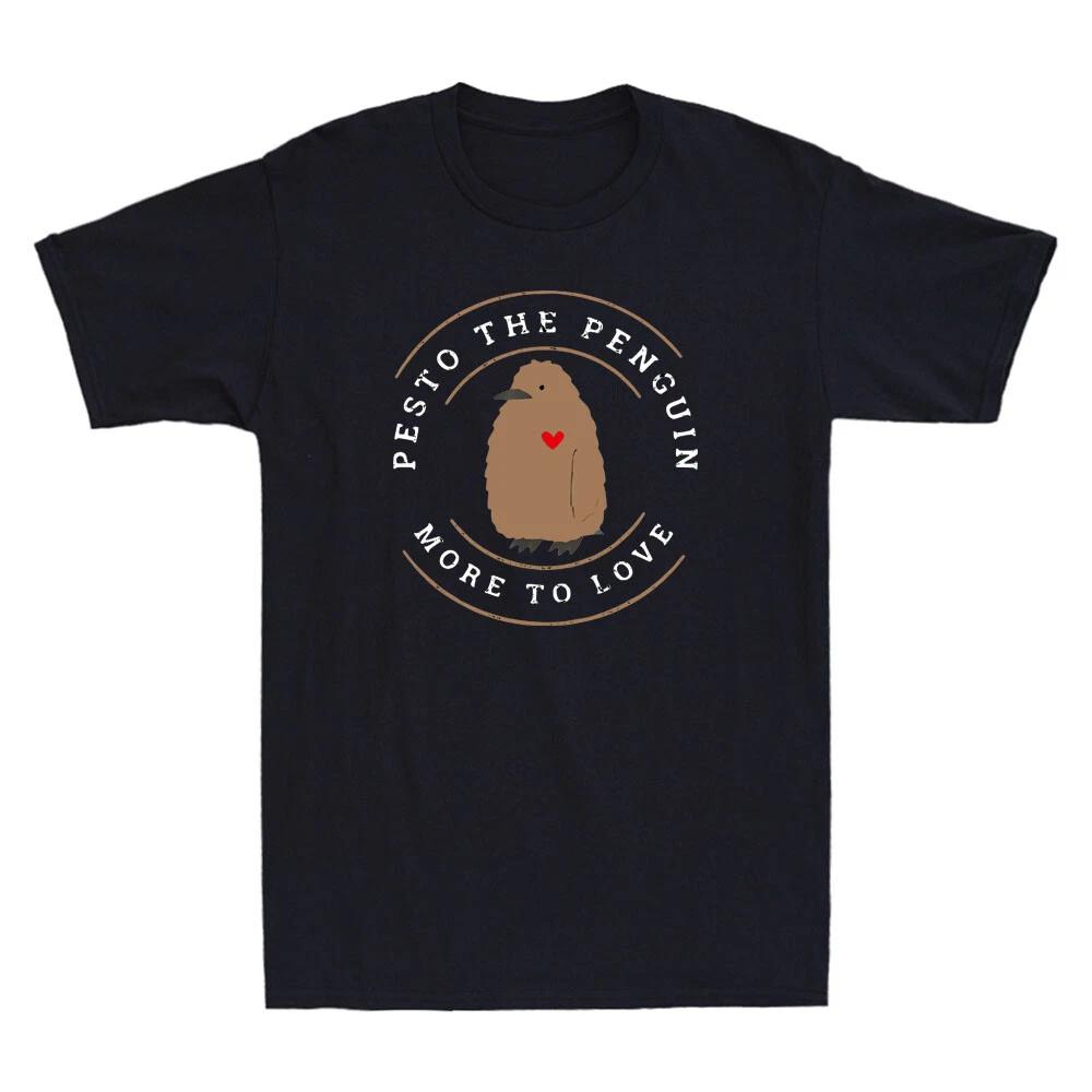 Pesto The Penguin More To Love Funny Red Heart Penguin Meme Retro Men s T-Shirt M