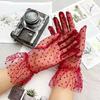 Outdoor UV-proof Riding Screen Display Party Household Lace Breathable Gloves